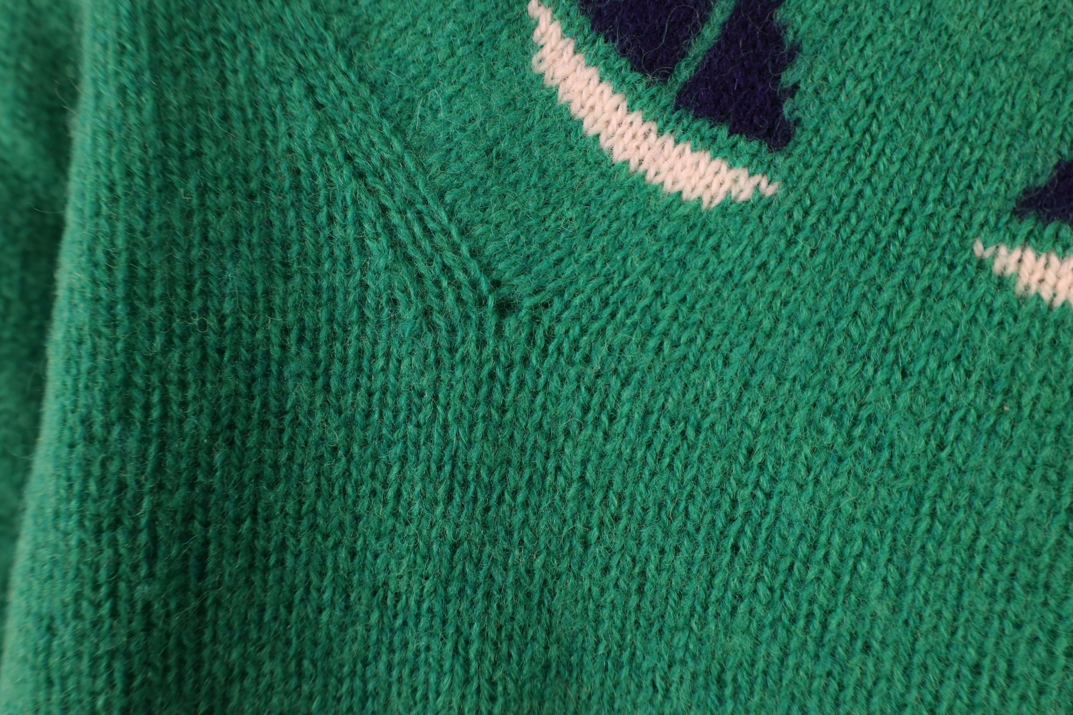 Vintage Vintage 70s Streetwear Sailboat Sailing Sweater Green Size L / US 10 / IT 46 - 6 Thumbnail