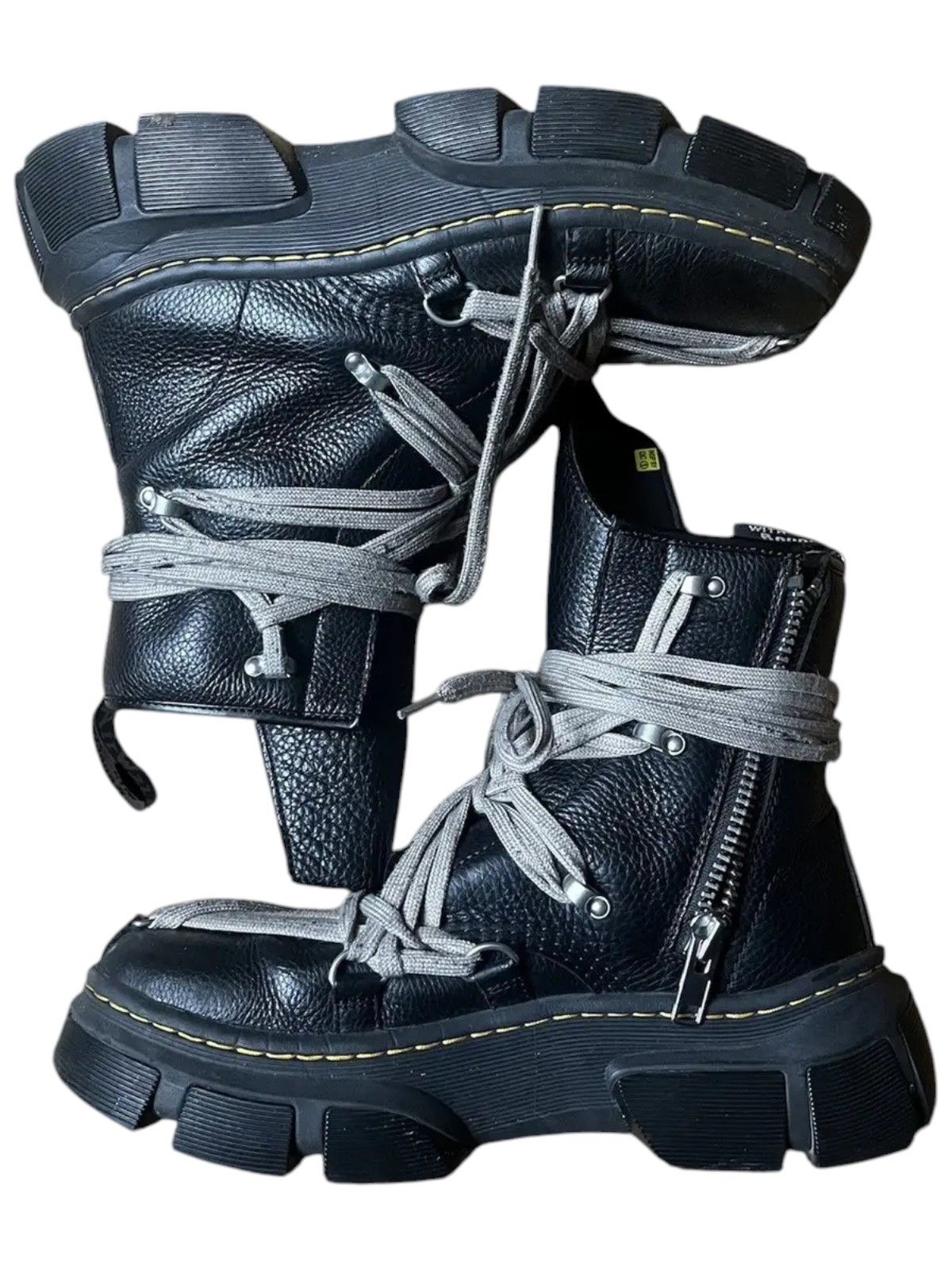 Dr. Martens × Rick Owens Rick Owens x Dr Martens 1460 DMXL Megalace Boots Size US 10 / EU 43 - 2 Thumbnail