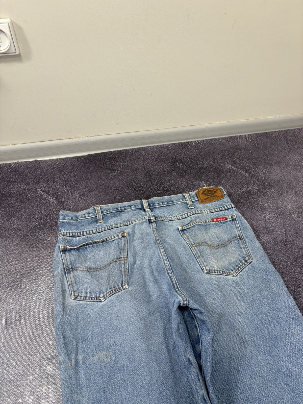 Dickies Vintage 90s Dickies USA Faded Light Blue Denim Baggy Jeans Size US 38 / EU 54 - 6 Thumbnail