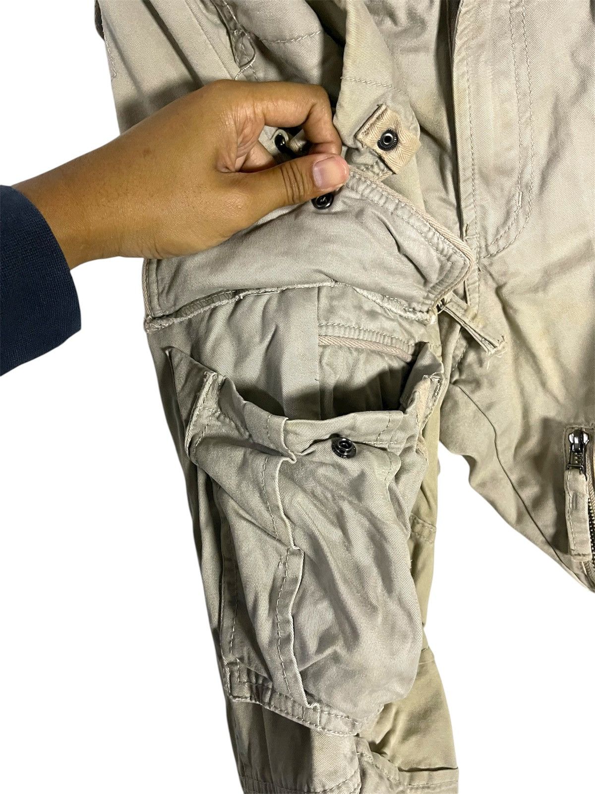 JACKROSE Vintage JACKROSE LUV MAISON Multi-Pocket Cargo Shorts Size US 33 - 10 Thumbnail