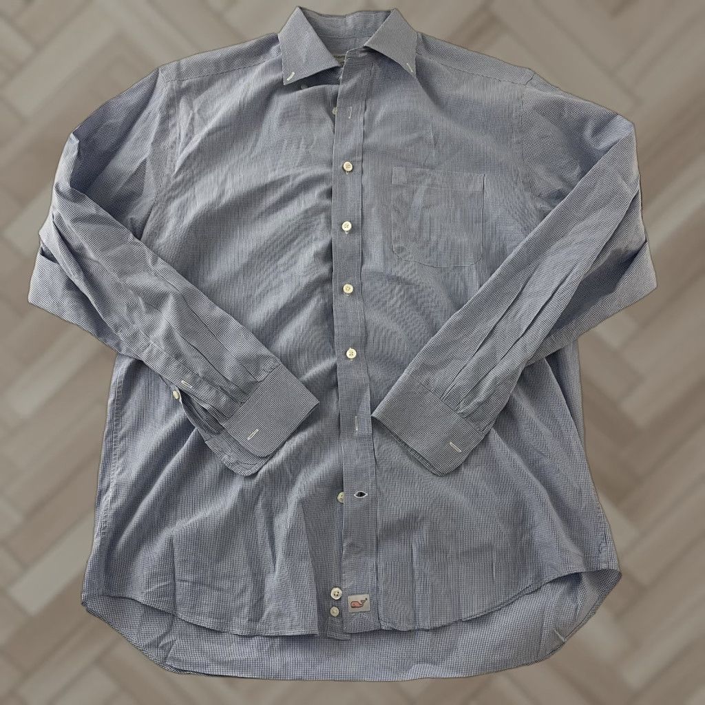Vineyard Vines Vineyard Vines Murray Long Sleeve Button Front Shirt Men's Medium Blue Shirt Size US M / EU 48-50 / 2 - 1 Thumbnail