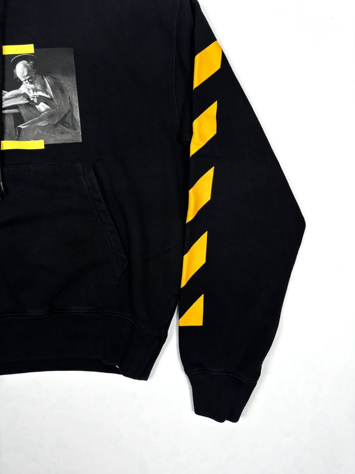 Off-White Off-White Black Caravaggio Diagonal Hoodie Size US M / EU 48-50 / 2 - 6 Thumbnail
