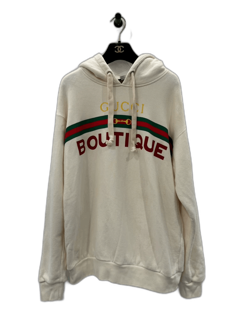 Gucci Gucci Beige Logo Hoodie with Stripes Size XS / US 0-2 / IT 36-38 - 1 Thumbnail