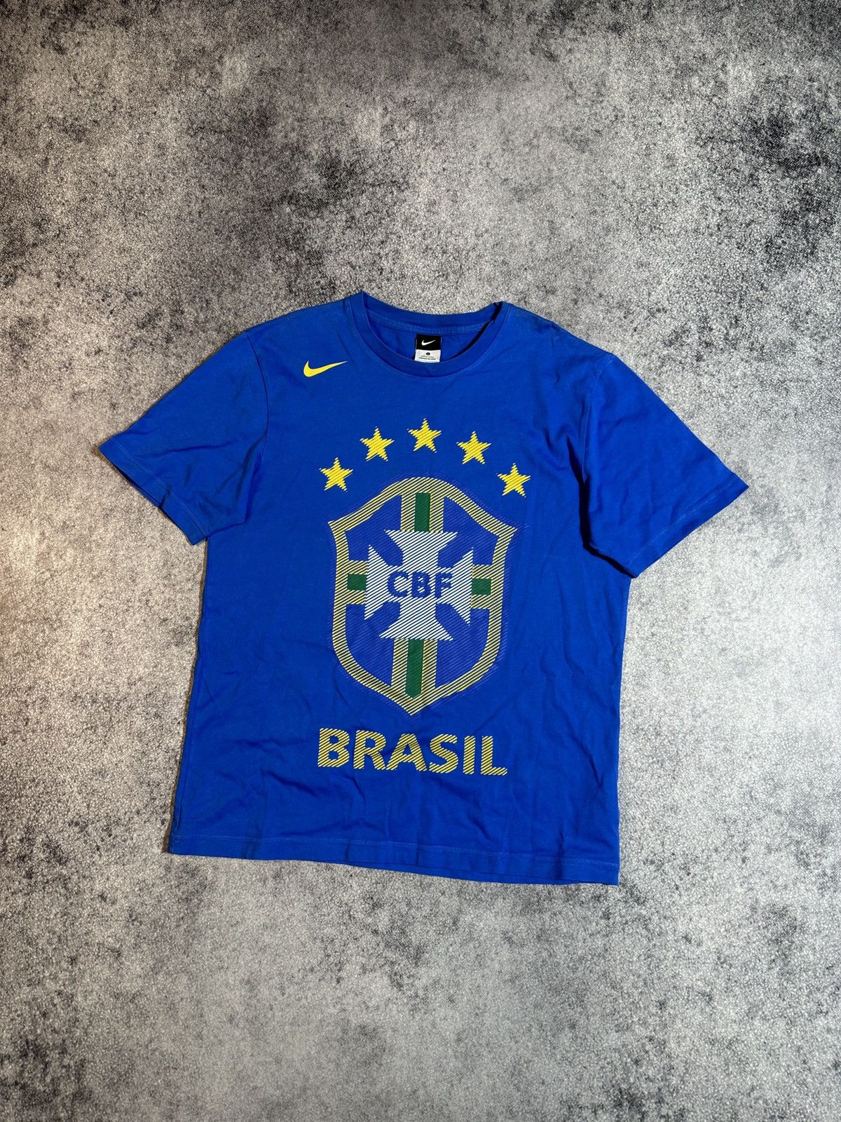 Nike × Vintage Vintage Nike Brazil Soccer T-shirt Blokecore Style Rare L Size US L / EU 52-54 / 3 - 2 Thumbnail