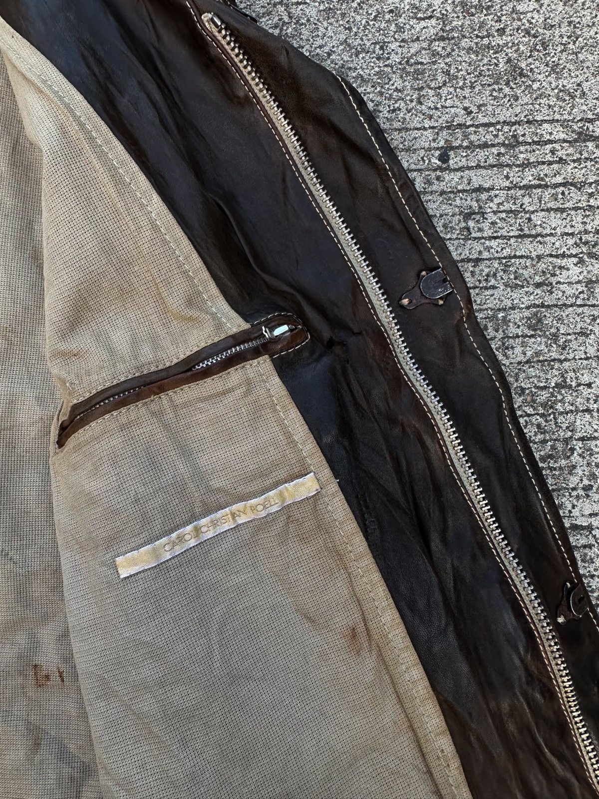 Carol Christian Poell Fw04/05 Overlock Proto Leather Jacket LM/1986 Size US S / EU 44-46 / 1 - 13 Thumbnail
