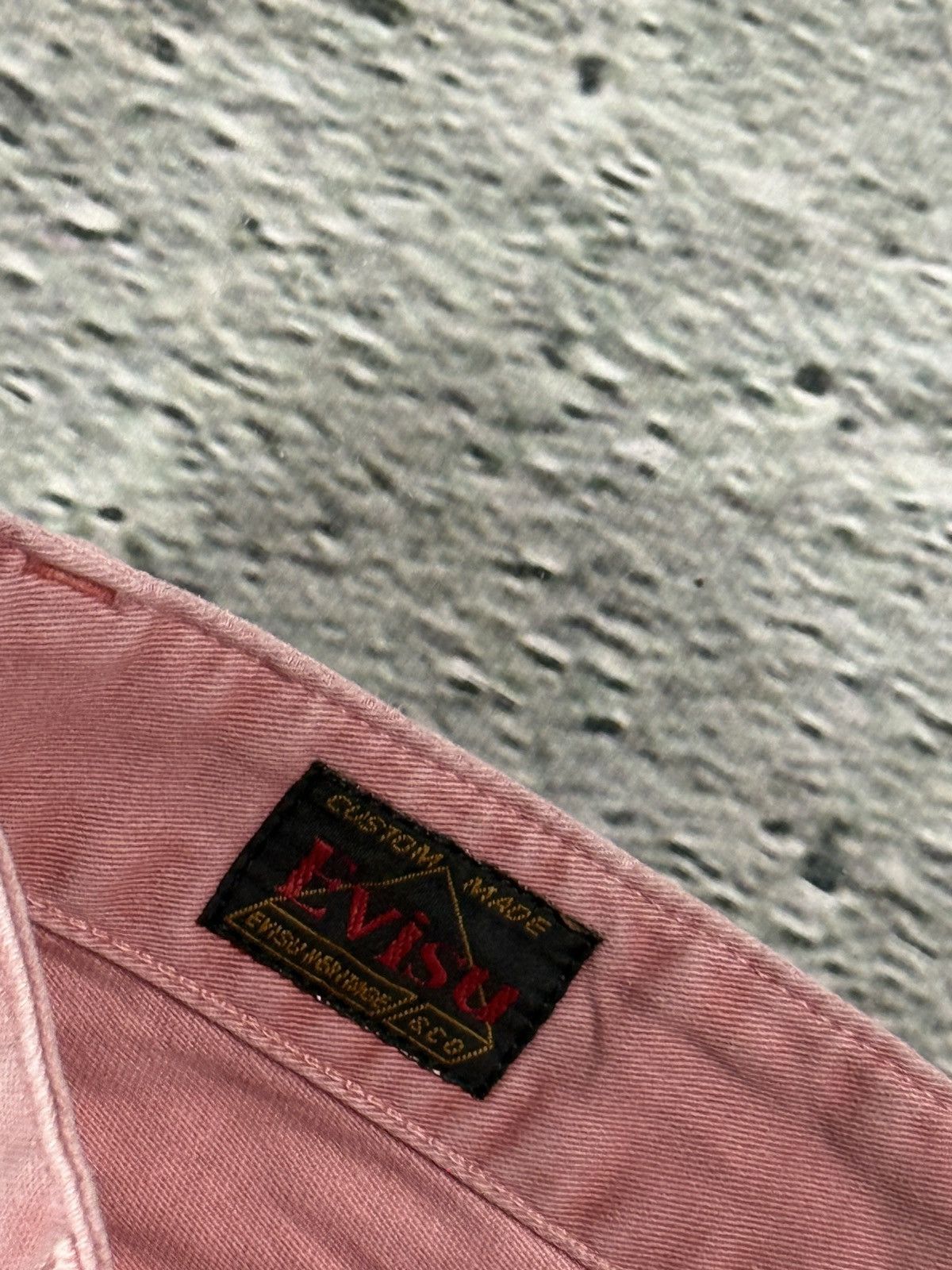 Evisu Evisu jorts pink Y2K shorts denim white seagulls cargo Size US 34 / EU 50 - 9 Thumbnail