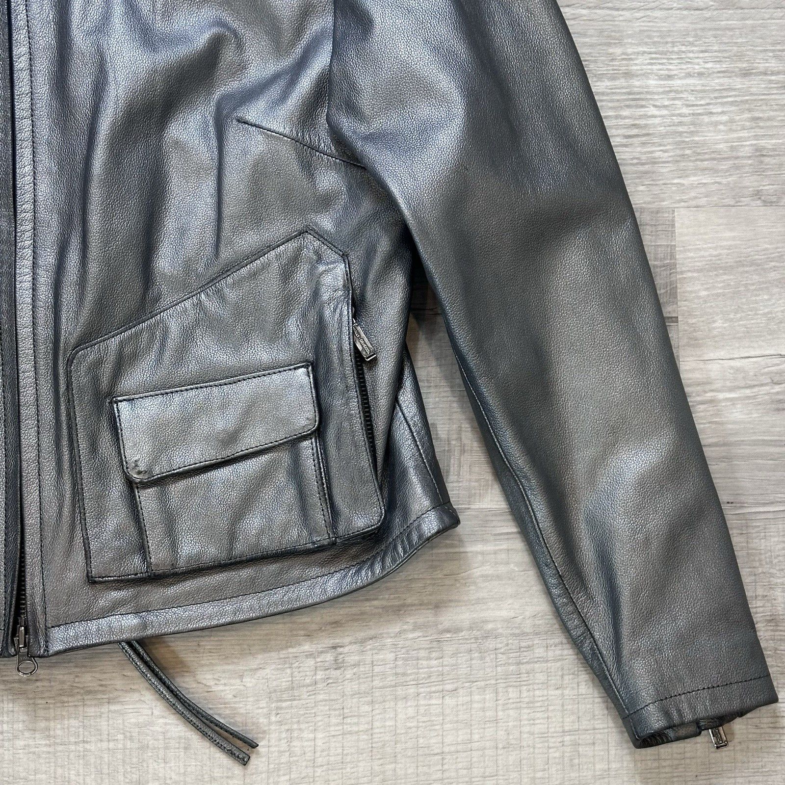 Harley Davidson Harley Davidson Genuine Leather Motorcycle Jacket Silver Size M / US 6-8 / IT 42-44 - 3 Thumbnail