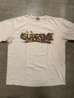 Supreme Paint Logo Tee | Grailed