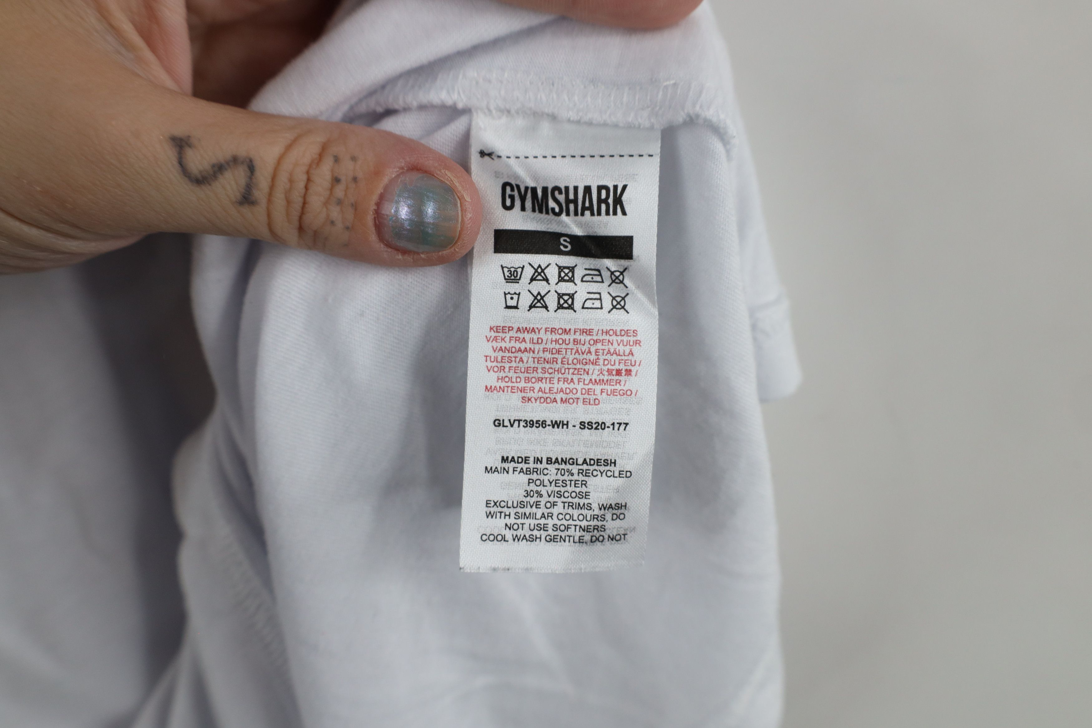 Gymshark × Vintage Gymshark Out Oversized Gym Training Tank Top T-Shirt White Size S / US 4 / IT 40 - 7 Thumbnail