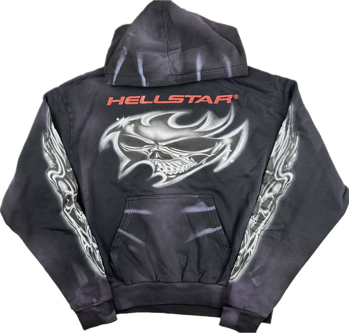 HELLSTAR Hellstar Airbrushed Skull Hoodie | Grailed