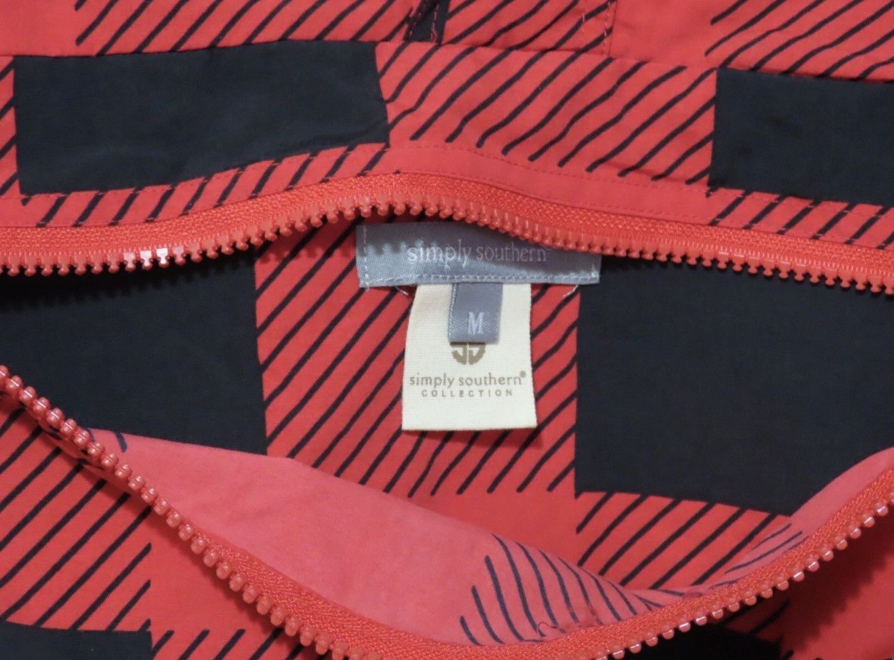 Vintage Simply Southern Buffalo plaid pull over w/Leopard fleece Size M / US 6-8 / IT 42-44 - 4 Thumbnail