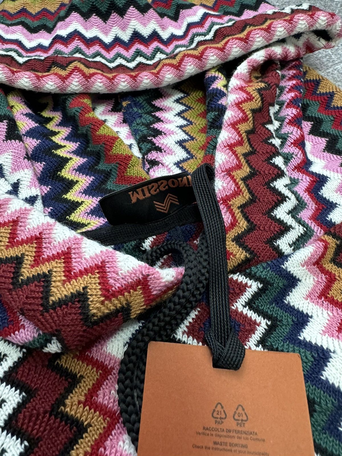 Missoni Missoni Poncho One Size Zigzag-Woven Knitted Cape NEW Size ONE SIZE - 9 Thumbnail