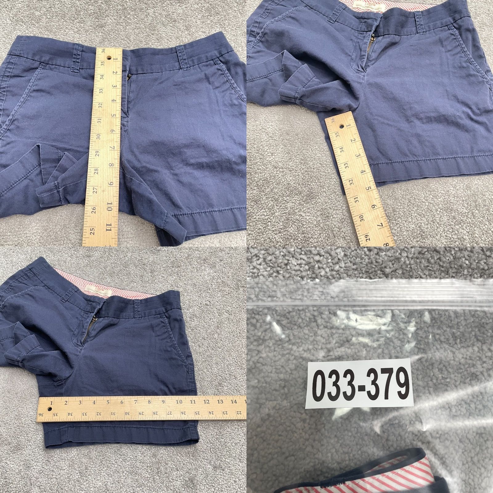 J.Crew J.Crew Womens Chino Shorts Blue Size 2 Casual Outdoor Cotton Broken-In Mid Rise Size 26" / US 2 / IT 38 - 8 Thumbnail