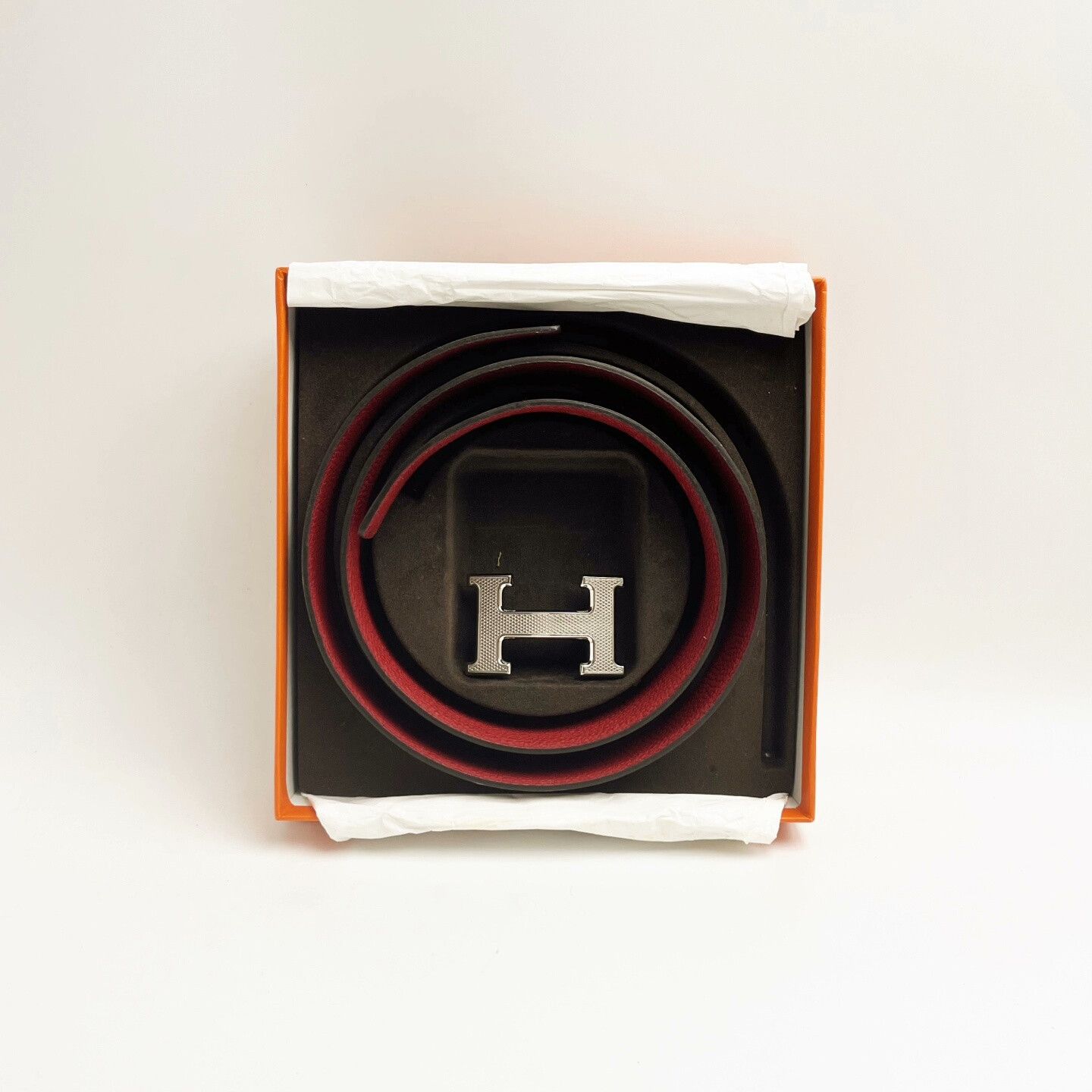 Hermes Hermes Double-Sided H Belt Silver Buckle Size ONE SIZE - 1 Thumbnail