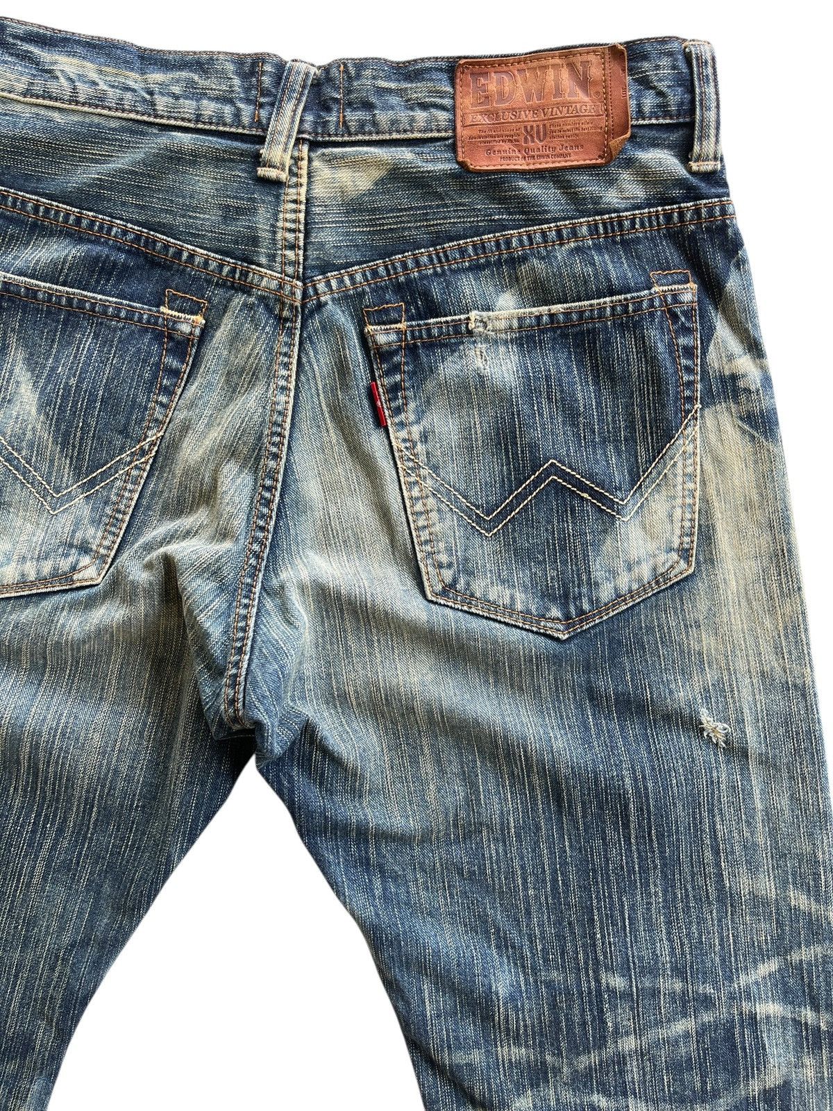 Vintage Vintage Edwin Distressed Rusty Denim Size US 34 / EU 50 - 9 Thumbnail