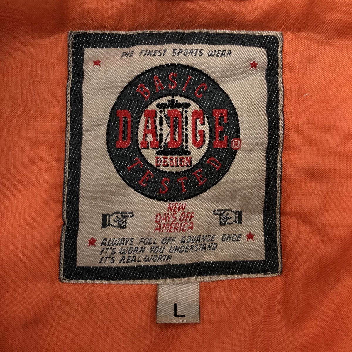 Vintage Vintage 90s DADGE Design Bomber Jacket Big Logo Embroidered Size US L / EU 52-54 / 3 - 6 Thumbnail
