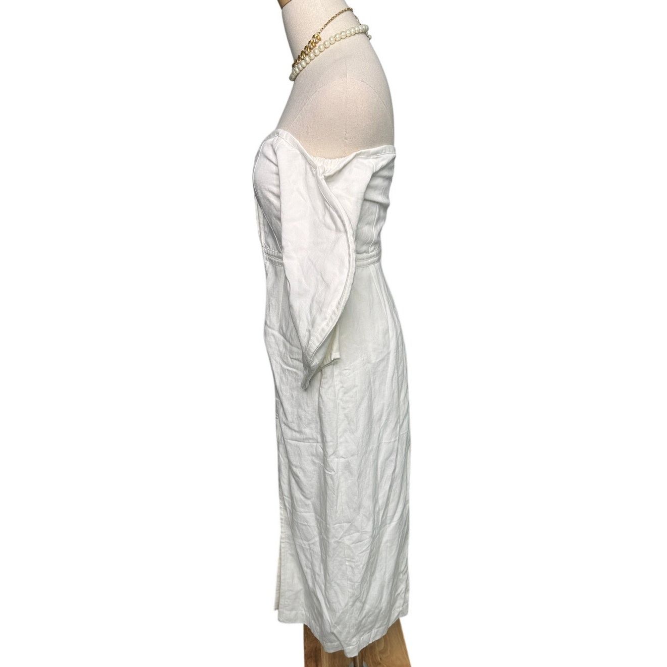 Mara Hoffman Mara Hoffman Leonara puff sleeve midi dress white size 00 Size XXS / US 00 / IT 34 - 8 Thumbnail