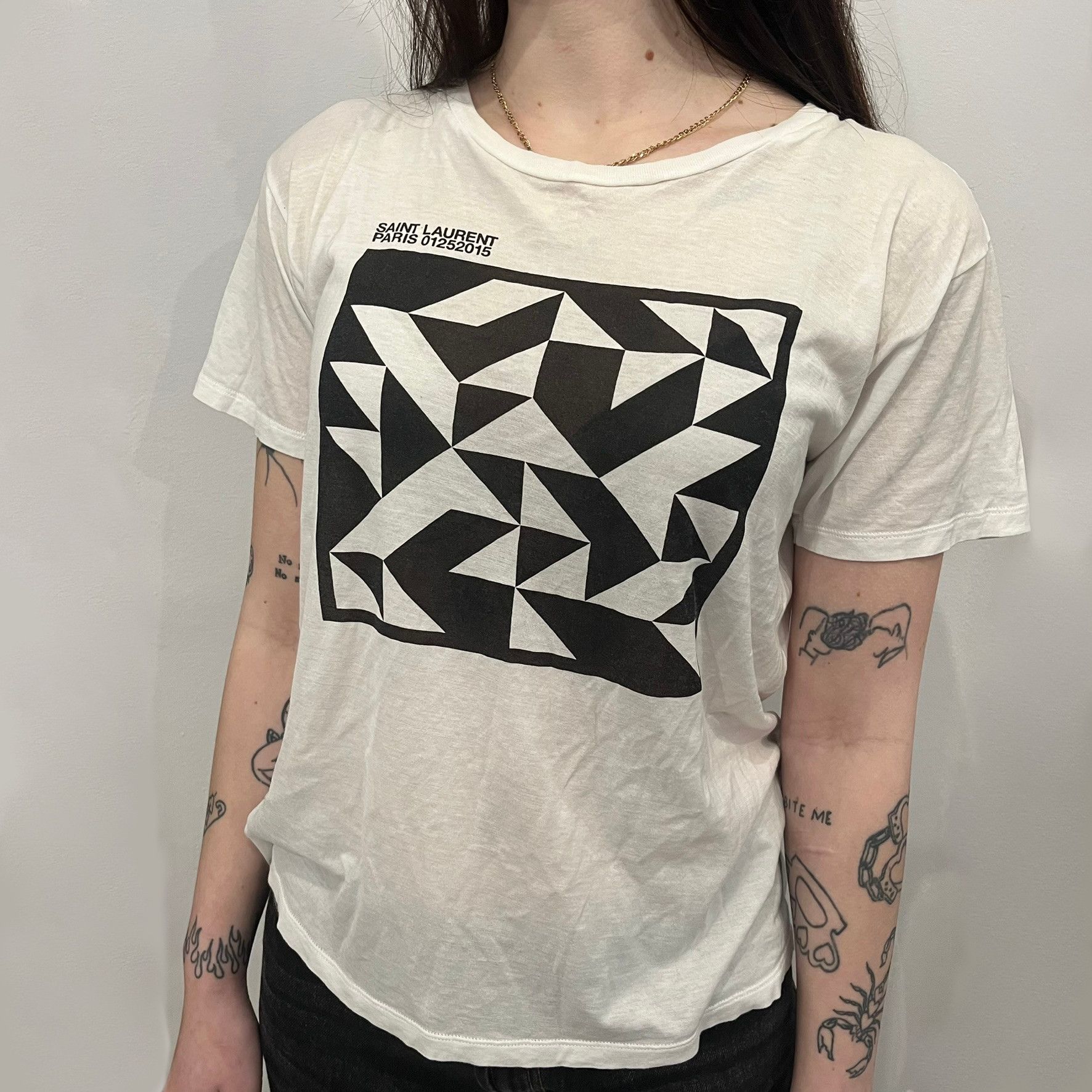 Saint Laurent Paris saint laurent optic hedi slimane aw15 tee Size US M / EU 48-50 / 2 - 1 Thumbnail
