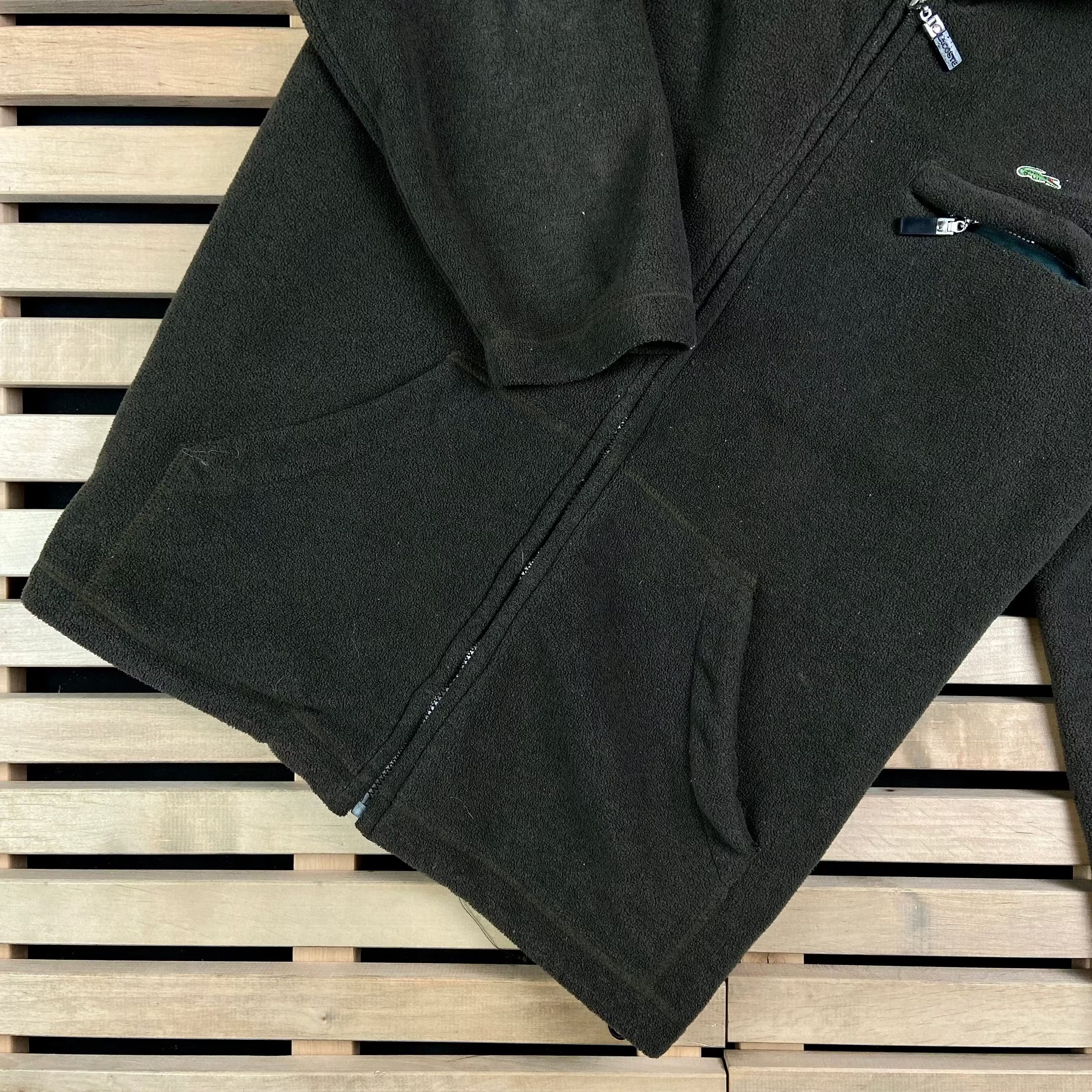 Lacoste × Vintage Mens Fleece Bomber Lacoste Vintage Size L Size US L / EU 52-54 / 3 - 3 Thumbnail