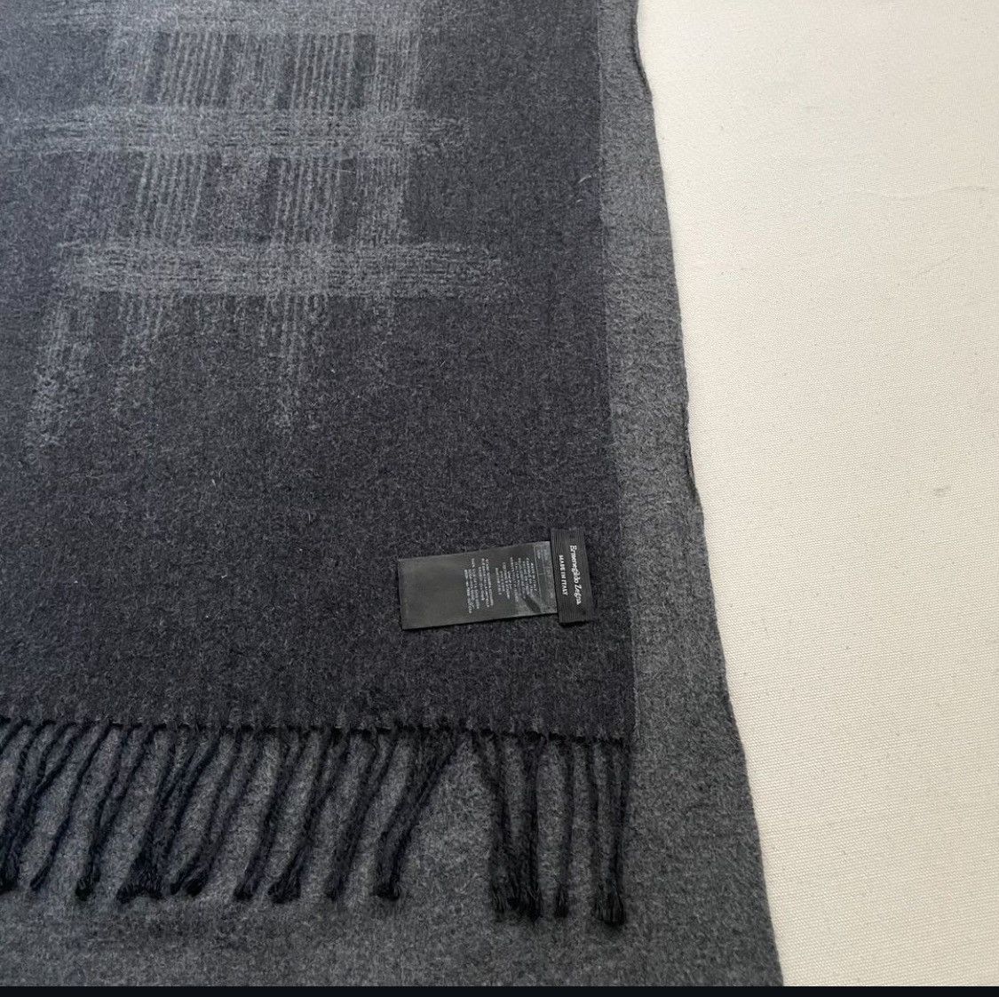 Ermenegildo Zegna Zegna’s 2-toned fringed scarf Size ONE SIZE - 2 Thumbnail
