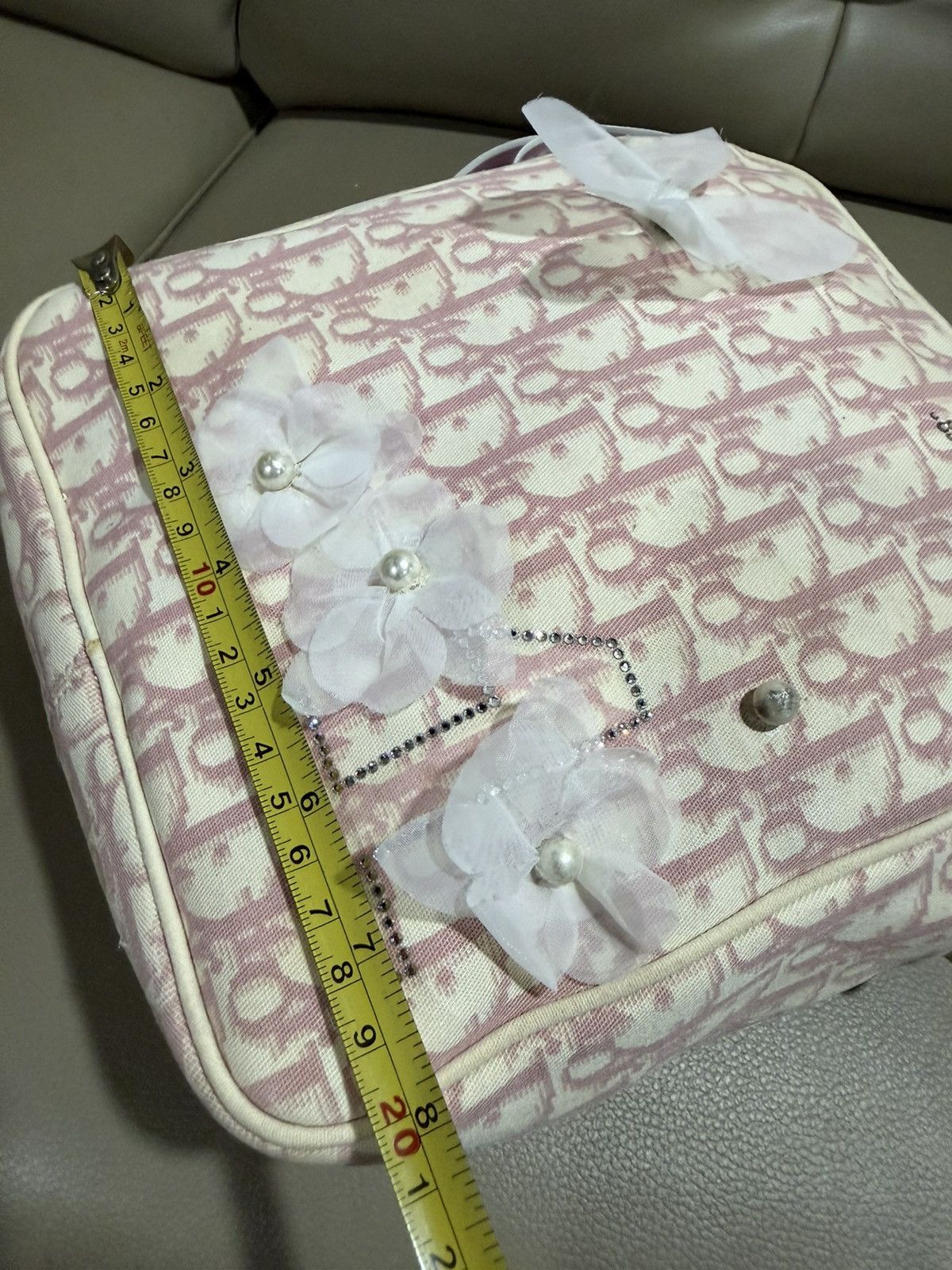 Dior Authentic Christian Dior Trotter Flower Applique Bag Size ONE SIZE - 14 Thumbnail