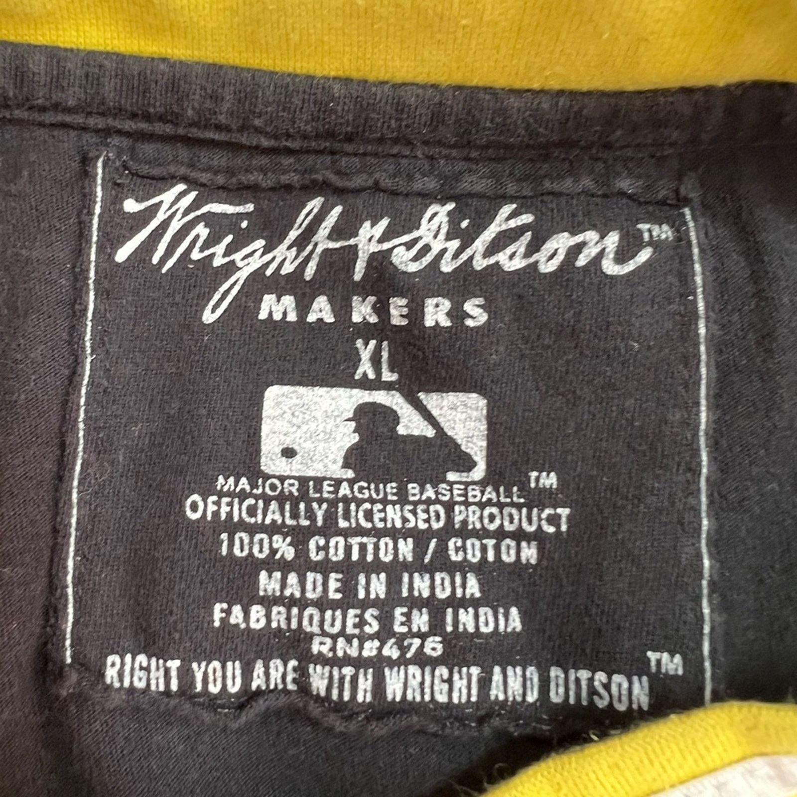 MLB Wright & Ditson Pittsburgh Pirates Men's Jersey T-shirt XL Size US XL / EU 56 / 4 - 4 Thumbnail