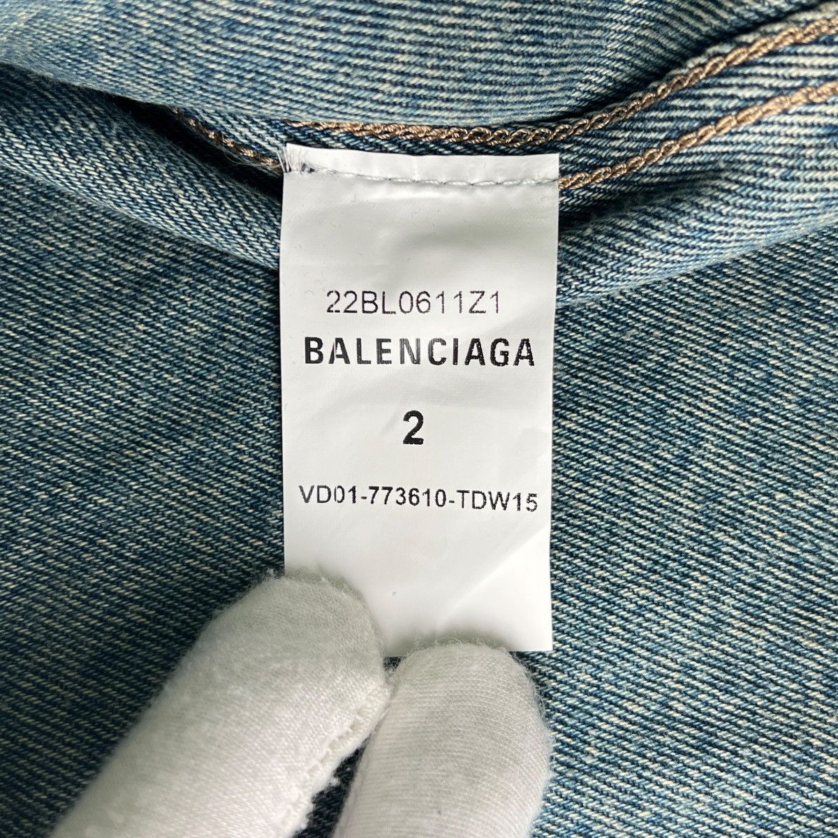 Balenciaga BALENCIAGA 2024SS Inside-out Oversized Denim Jacket Size US XS / EU 42 / 0 - 4 Thumbnail