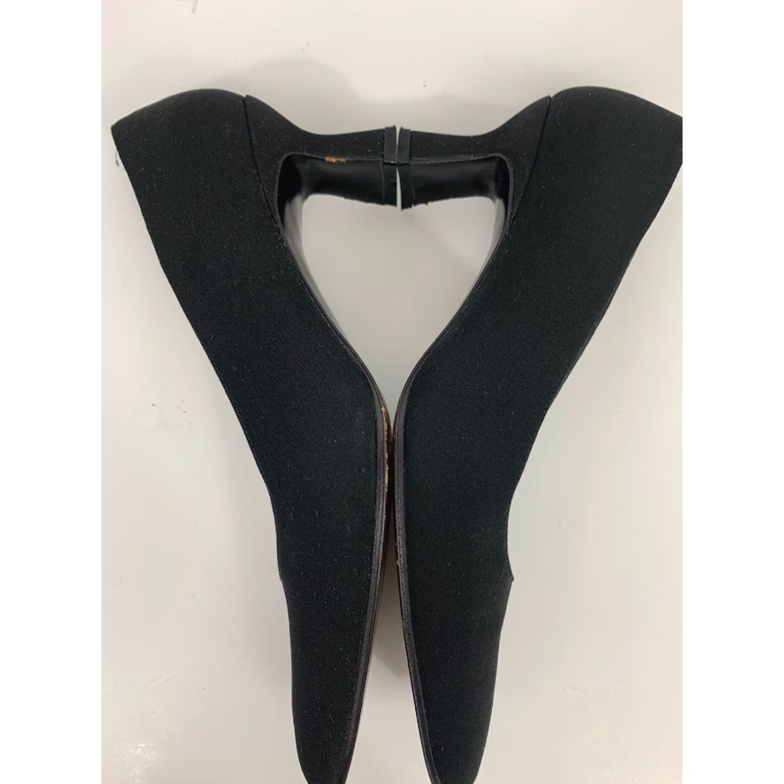 Stuart Weitzman Stuart Weitzman Square Toe Block Heel Womens US 5 Black Fabric Pump Heel Spain Pumps, Classic, Dress, Block, Medium, WomensShoe Size US 5 / IT 35 - 6 Thumbnail