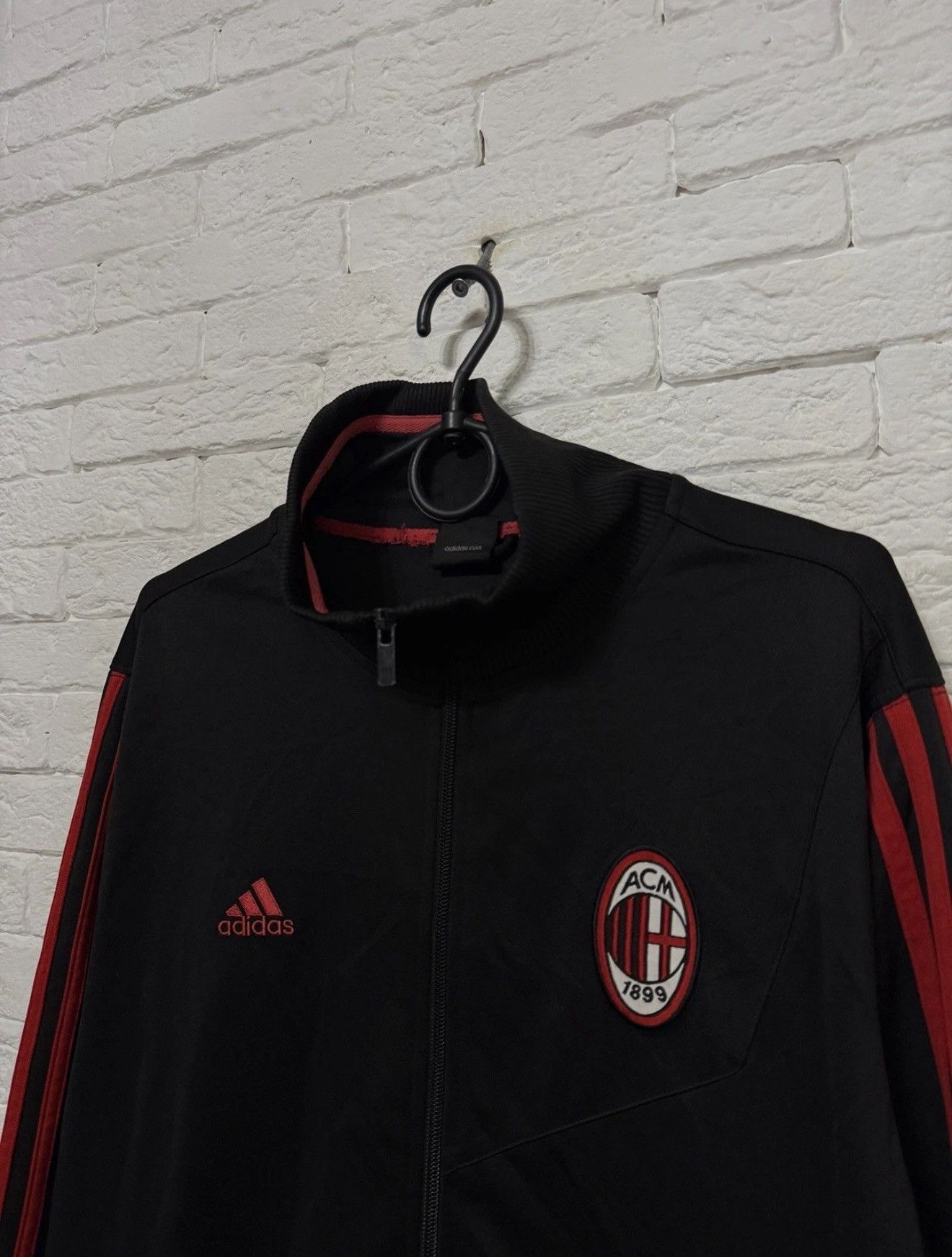 Adidas Vintage AC Milan 2008 Track Jacket Football Asia Market Item Size US XL / EU 56 / 4 - 2 Thumbnail