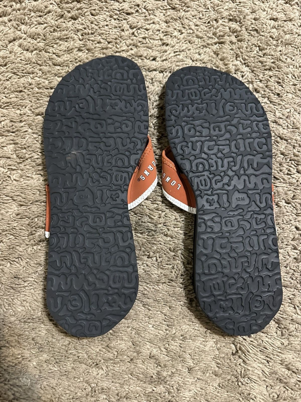 Nike Vintage Nike NCAA Texas Longhorns slides 00s size 12 Size US 12 / EU 45 - 4 Thumbnail