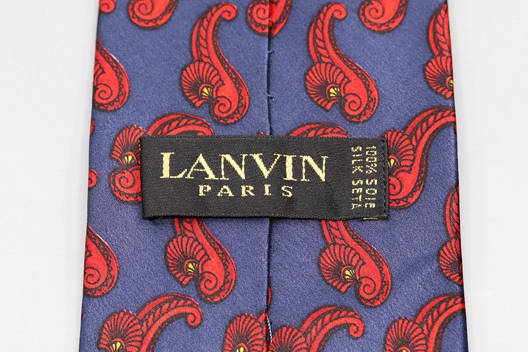 Lanvin Lanvin Paris Vintage Silk Tie Size ONE SIZE - 5 Thumbnail