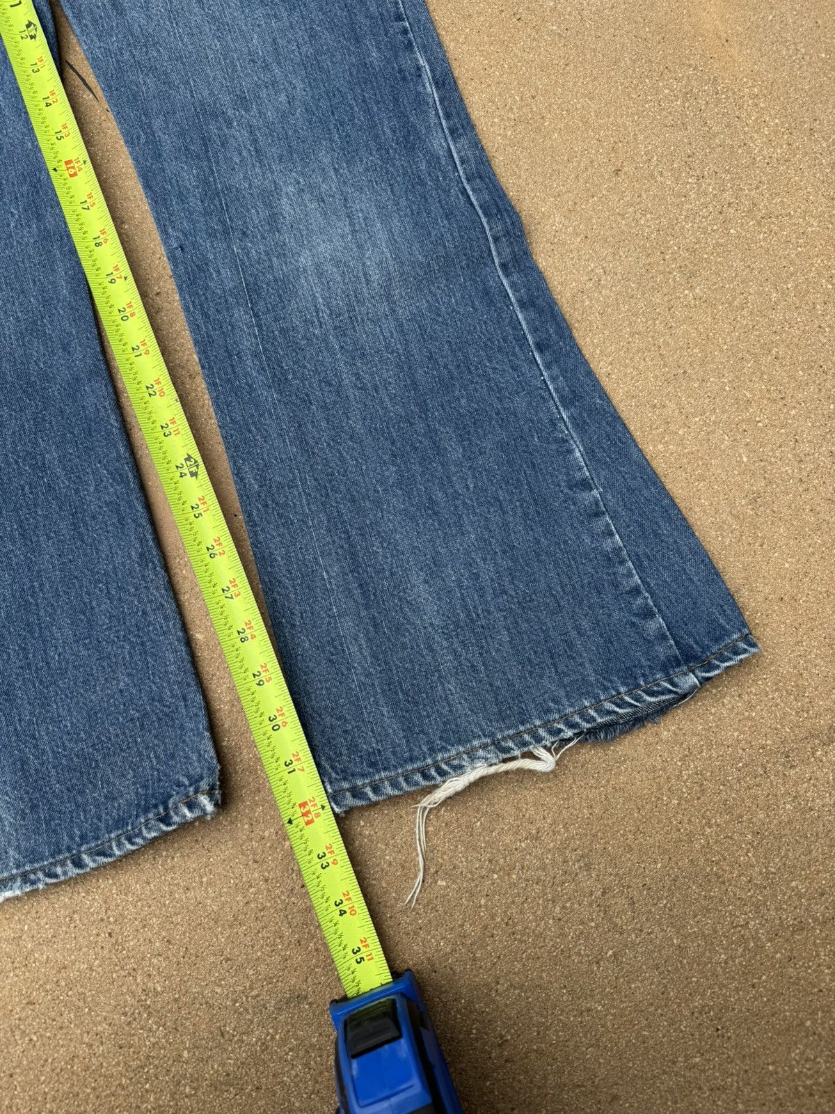 Levi's × Vintage Vtg 70’s Levi’s 646 Orange Tab Bellbottom Flare Jeans 35x32 Size US 35 - 10 Thumbnail