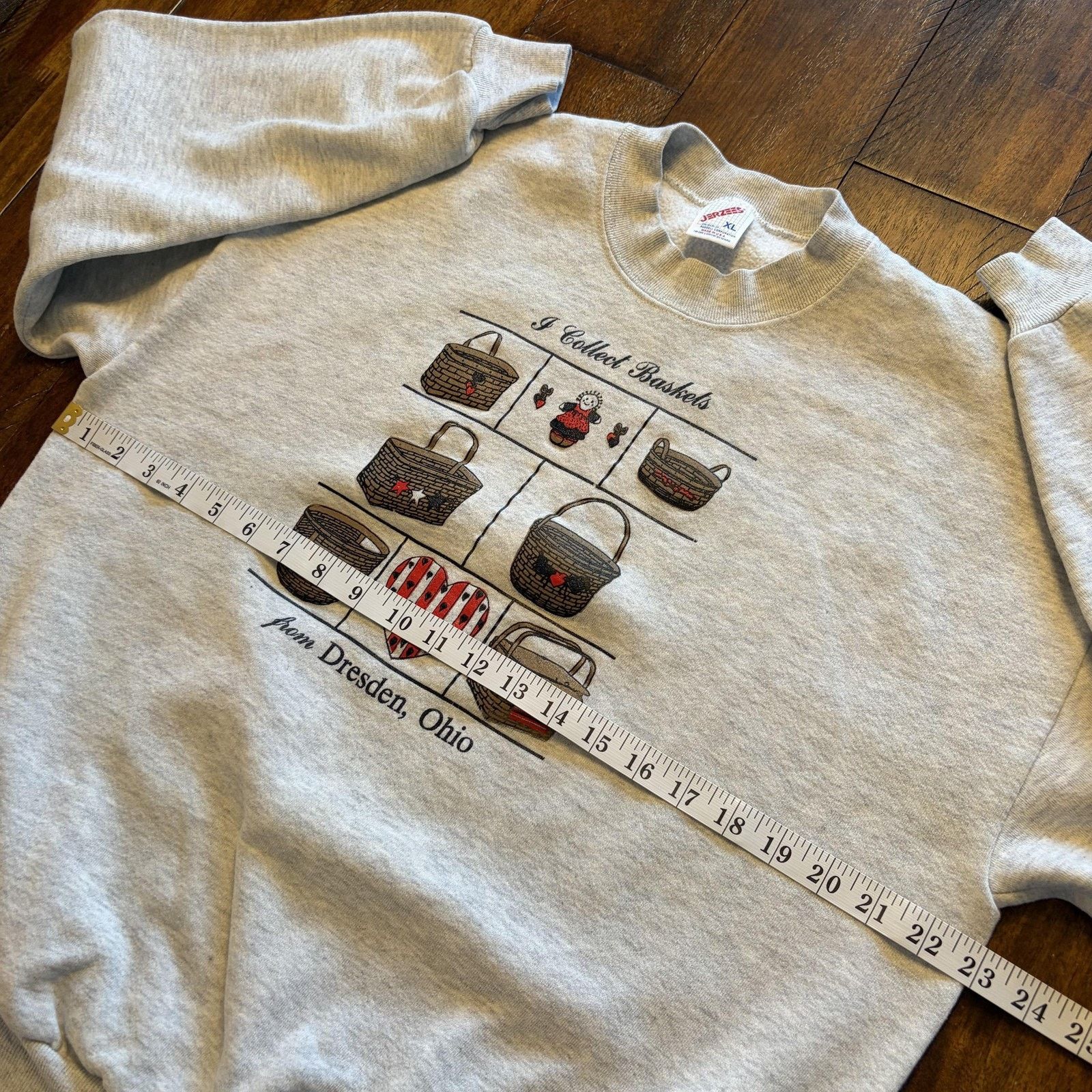Jerzees Vtg Jerzees Sweatshirt XL I Collect Baskets Dresden Ohio USA Size US XL / EU 56 / 4 - 8 Thumbnail