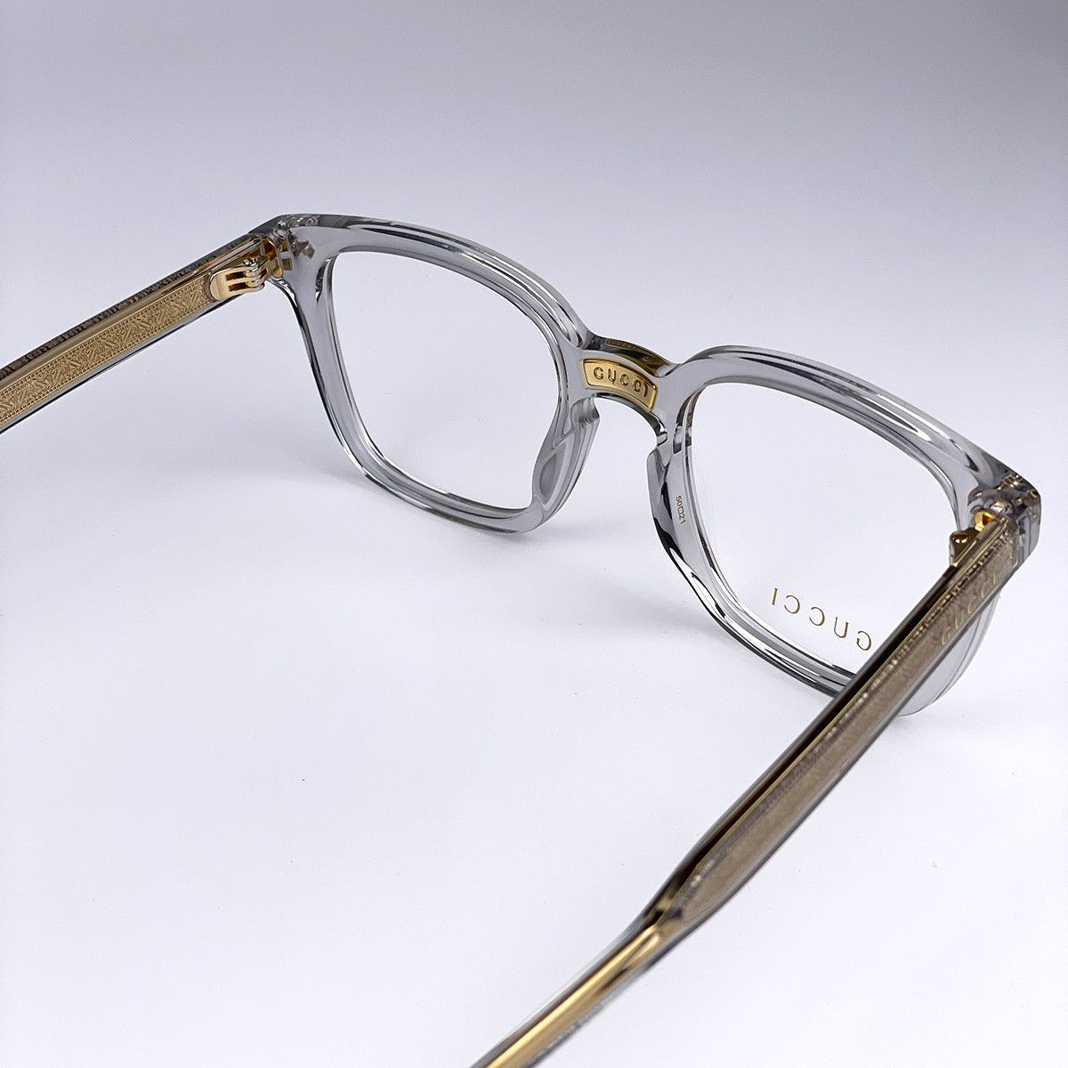 Gucci NEW Gucci GG0184O 005 Gold Square Unisex Eyeglasses Size ONE SIZE - 8 Thumbnail