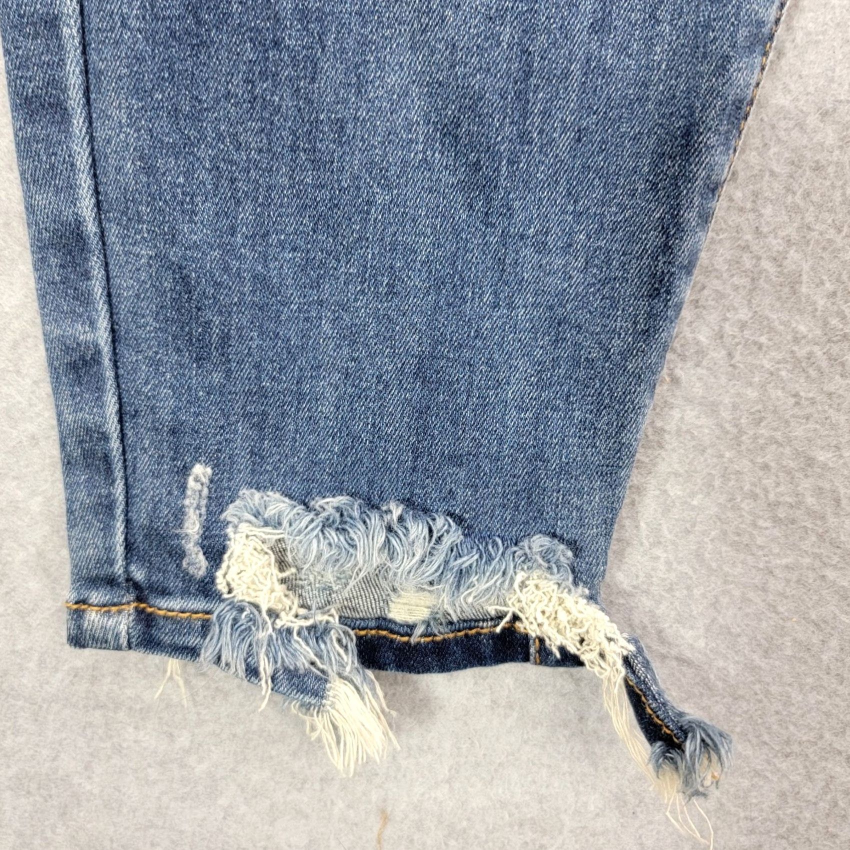 Vintage Judy Blue Jeans Womens 15/32 Dark Blue high Rise Distressed skinny fit NWT Jeans Size 36" / US 14 / IT 50 - 5 Thumbnail