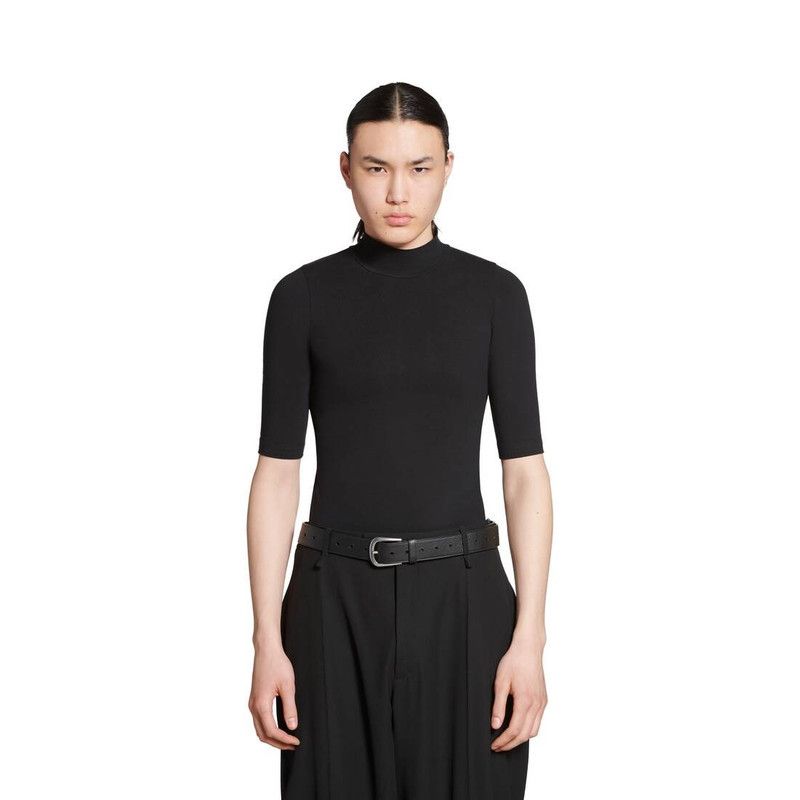 Balenciaga o1bcso1str0226 Size: 90 / Half Moon Belt In Black Size 36 - 2 Thumbnail