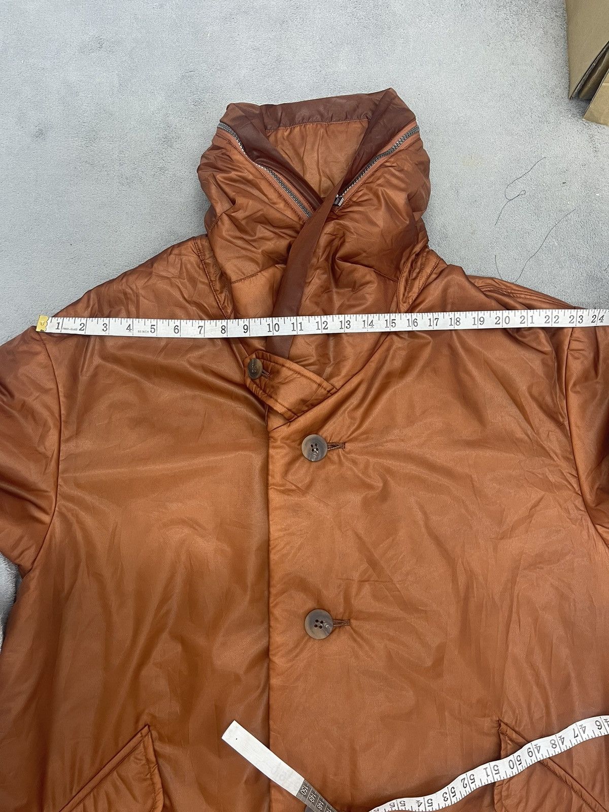 Issey Miyake RARE‼️🔥FW94 ISSEY MIYAKE BURNT ORANGE NYLON PUFFER COAT Size US M / EU 48-50 / 2 - 16 Thumbnail