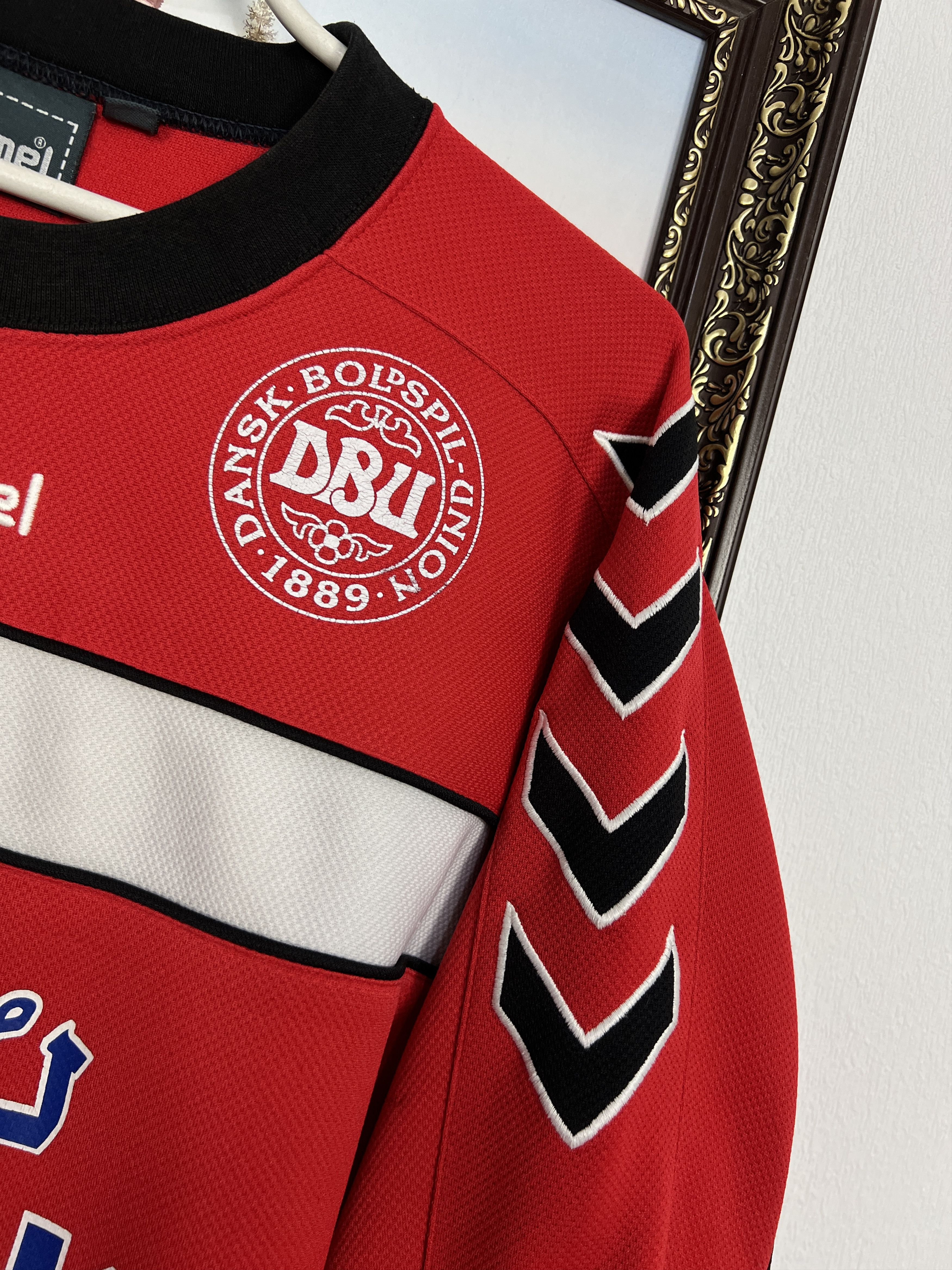 Hummel Denmark Football Sweatshirt Soccer Crewneck Player Issue Size US XL / EU 56 / 4 - 4 Thumbnail