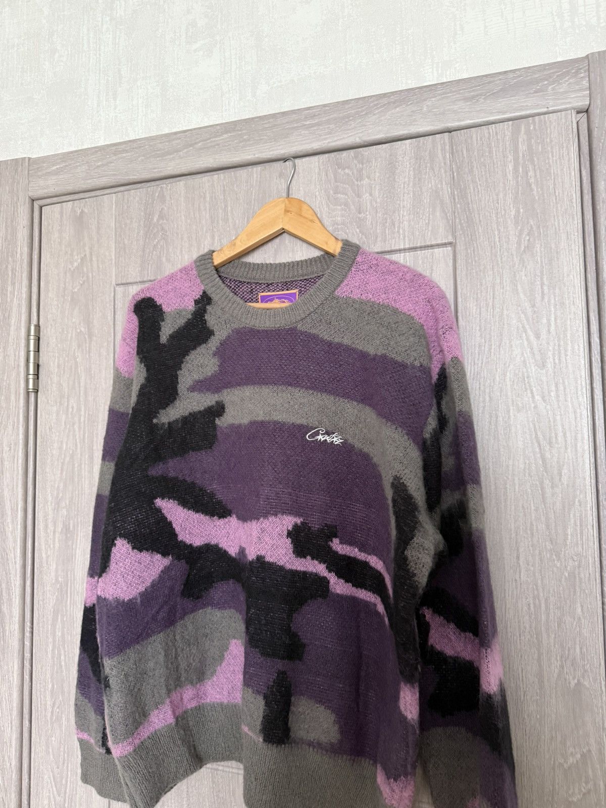 Corteiz Corteiz Mohair Knit Sweatshirt Sakura Camo Size US L / EU 52-54 / 3 - 3 Thumbnail