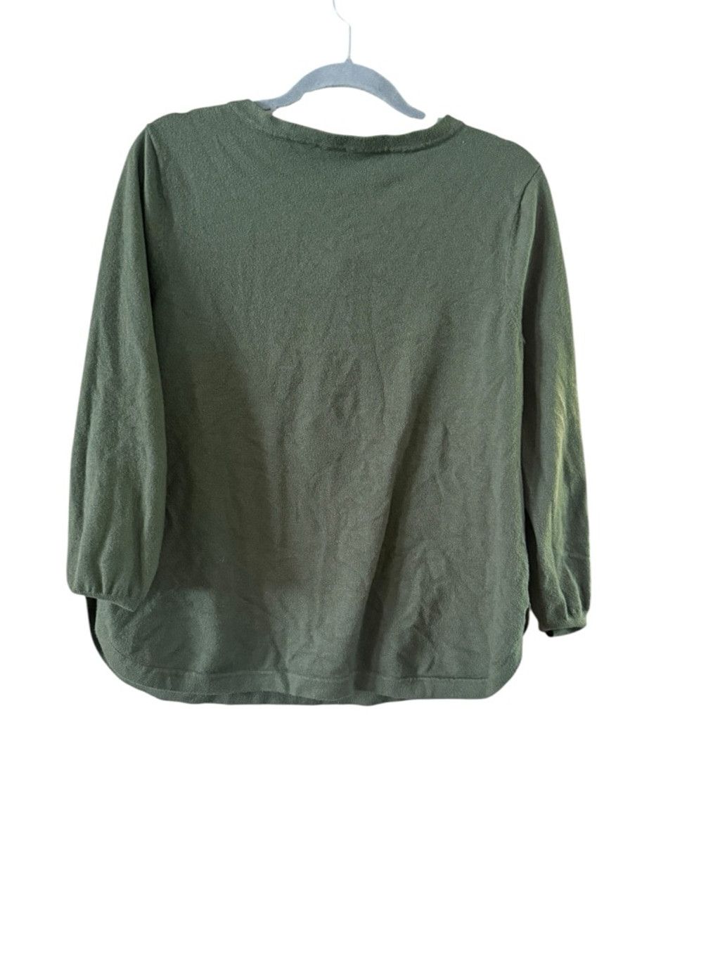 Soft Surroundings Women's Soft Surroundings Green Long Sleeve Henley Tee L Size L / US 10 / IT 46 - 3 Thumbnail