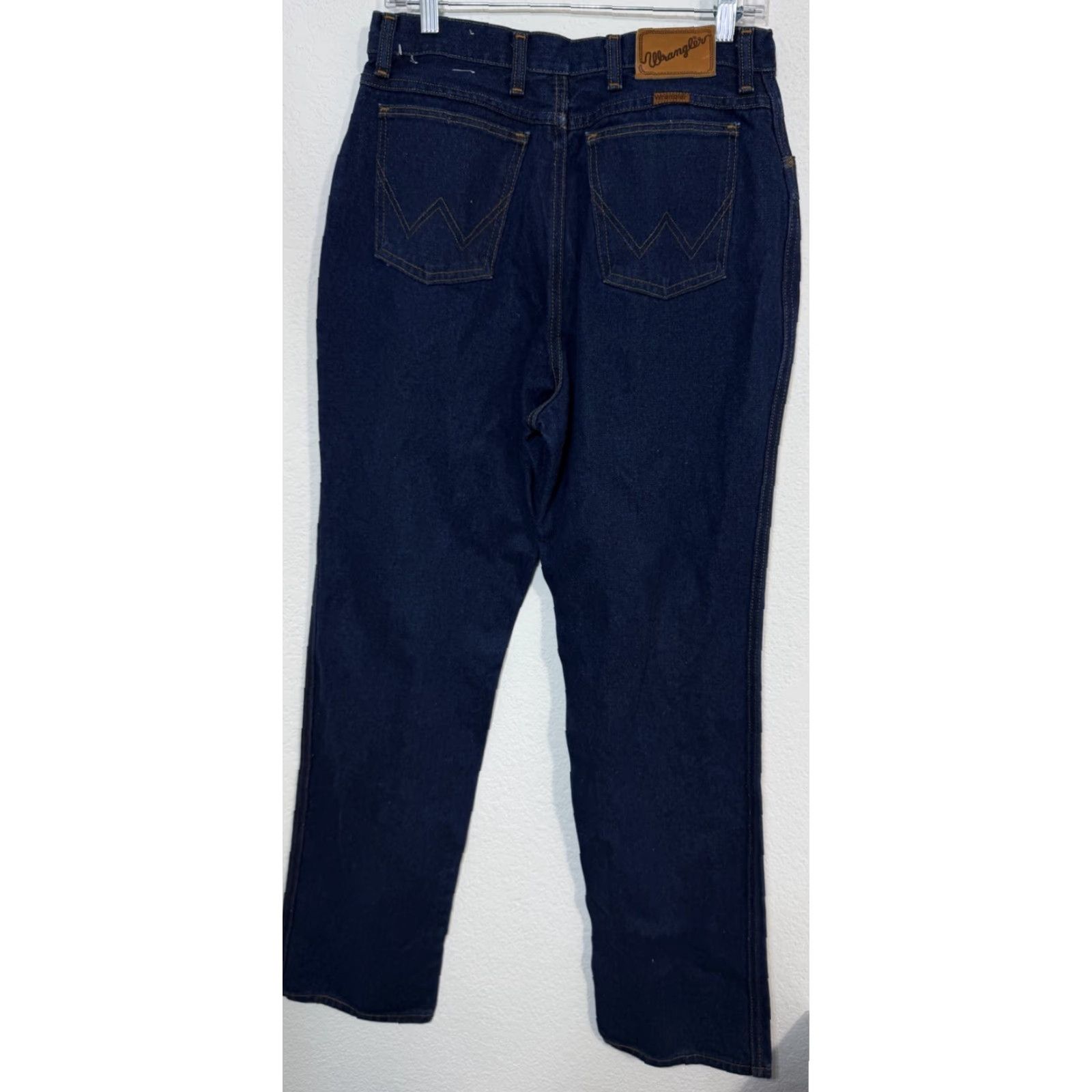 Wrangler VINTAGE Wrangler Women’s Jeans 16 Dark Blue Cotton Western Cowgirl High Waist Jeans Womens Size 38" / US 16 / IT 52 - 7 Thumbnail