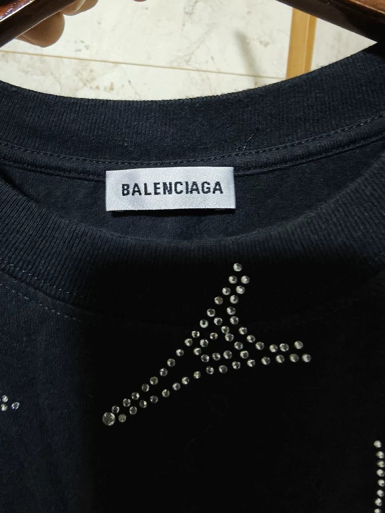 Balenciaga Balenciaga Rhinestone short sleeve T-shirt Size US S / EU 44-46 / 1 - 3 Thumbnail