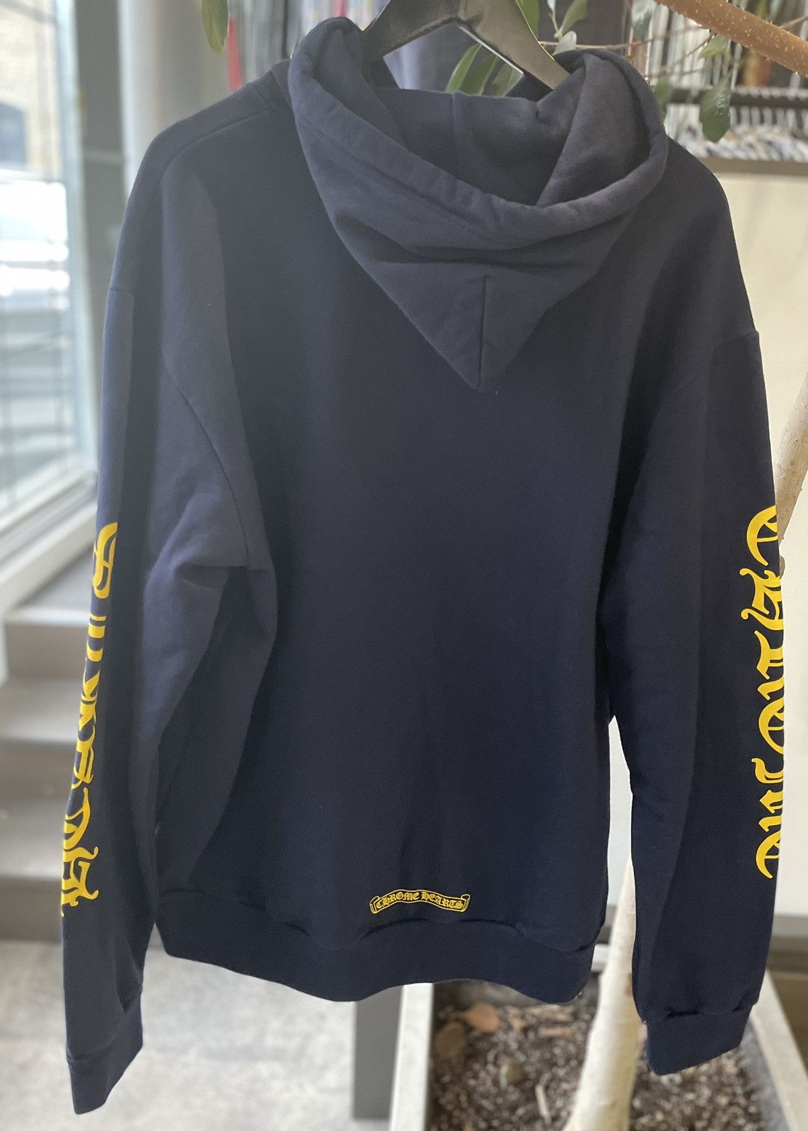 Chrome Hearts Chrome Hearts Logo Hoodie Navy Size US L / EU 52-54 / 3 - 4 Thumbnail
