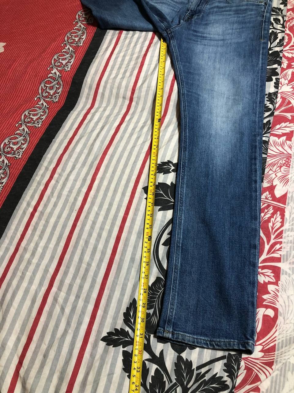 Hugo Boss × Japanese Brand Crazy Crash Dirty Baggy Faded Jean Japan Avant Garde Style Size US 32 / EU 48 - 14 Thumbnail