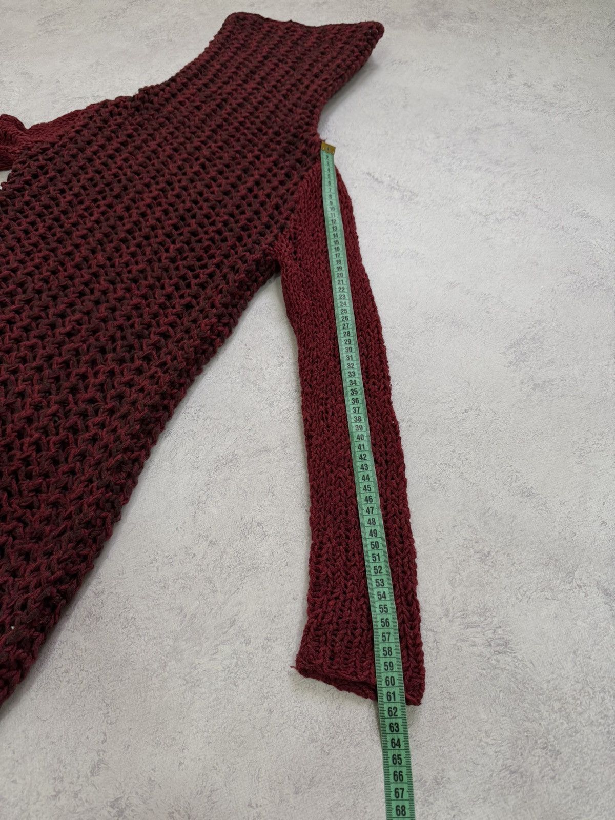 Helmut Lang Helmut Lang Red Open Knit Sweater Size P Size XS / US 0-2 / IT 36-38 - 15 Thumbnail