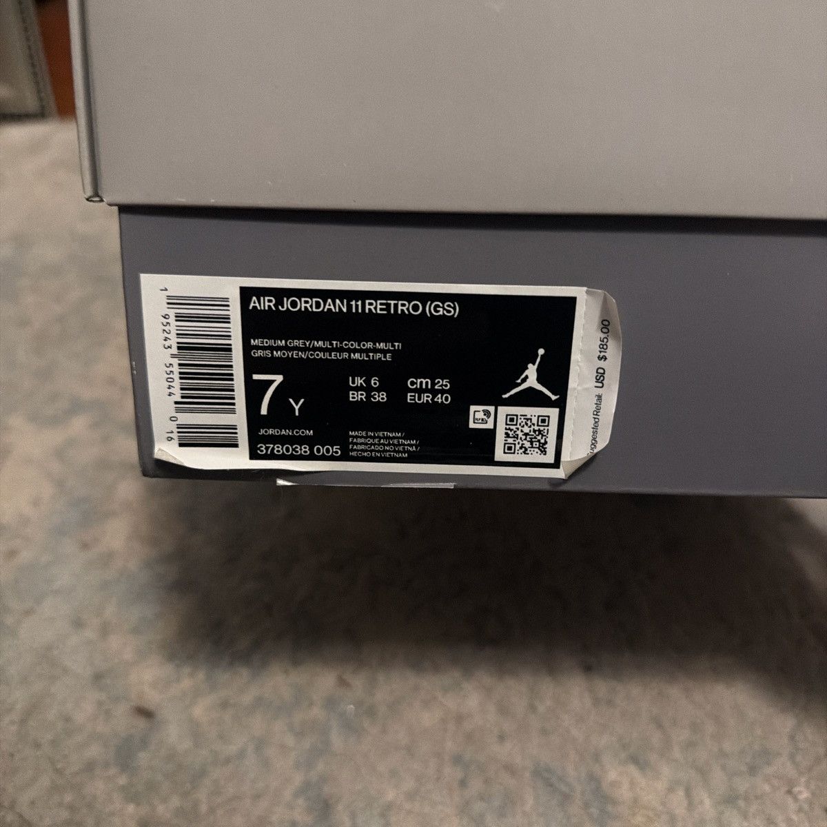 Jordan Brand Jordan 11 Cool Grey GS Size 7 Size US 7 / EU 40 - 6 Thumbnail