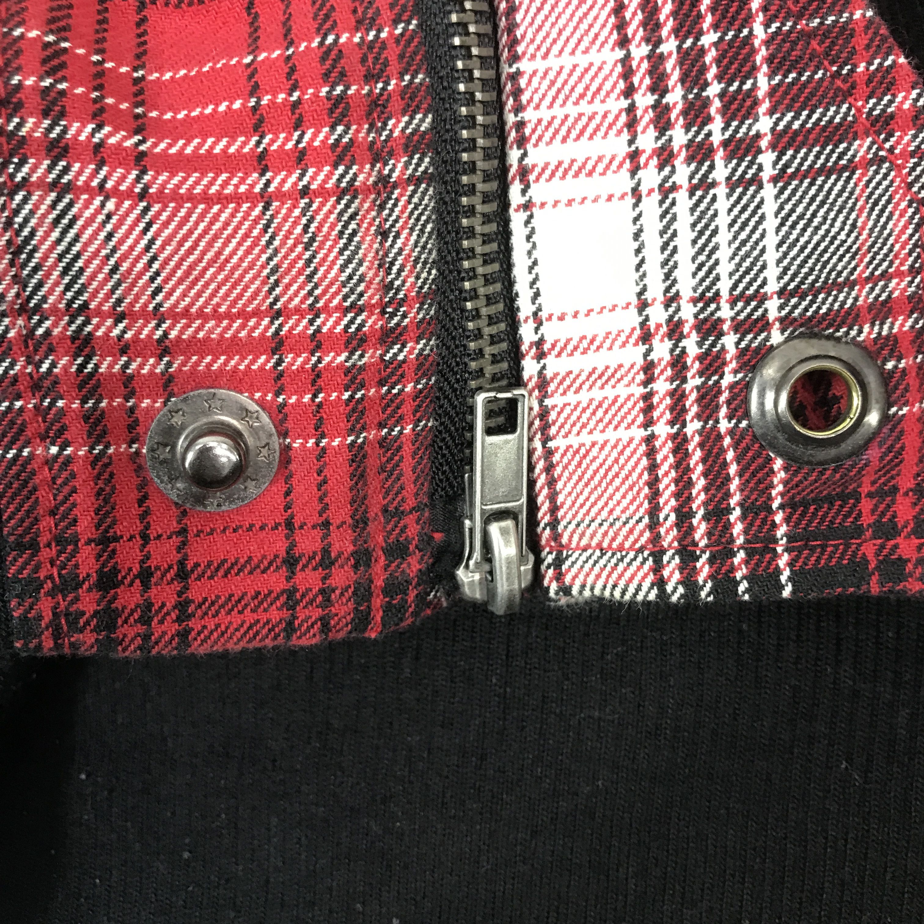 Japanese Brand Vintage Soves Punk Style tartan hoodie Jacket K62B17 Size US L / EU 52-54 / 3 - 11 Thumbnail