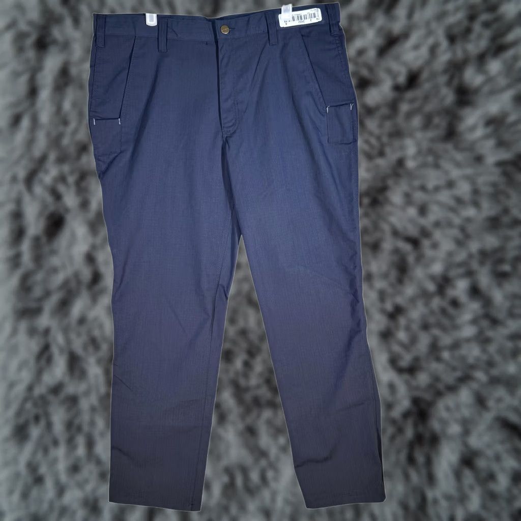 Carhartt Carhartt Pants Mens 38x28 Navy Ripstop Relaxed Fit Zipper Pockets 74533-20 Size US 36 / EU 52 - 1 Thumbnail