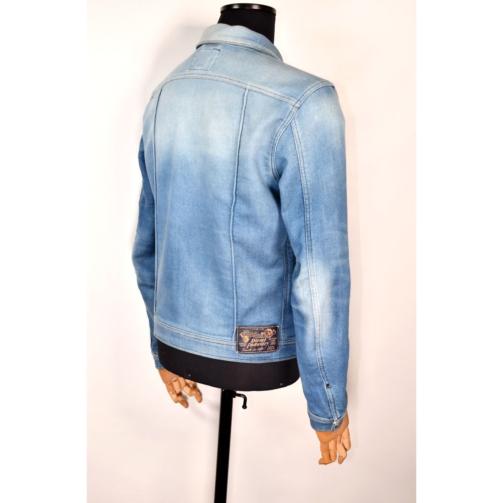 Diesel Diesel Juzicon Denim Jogg Sweat Distressed Men's Jacket Blue M Size US M / EU 48-50 / 2 - 3 Thumbnail