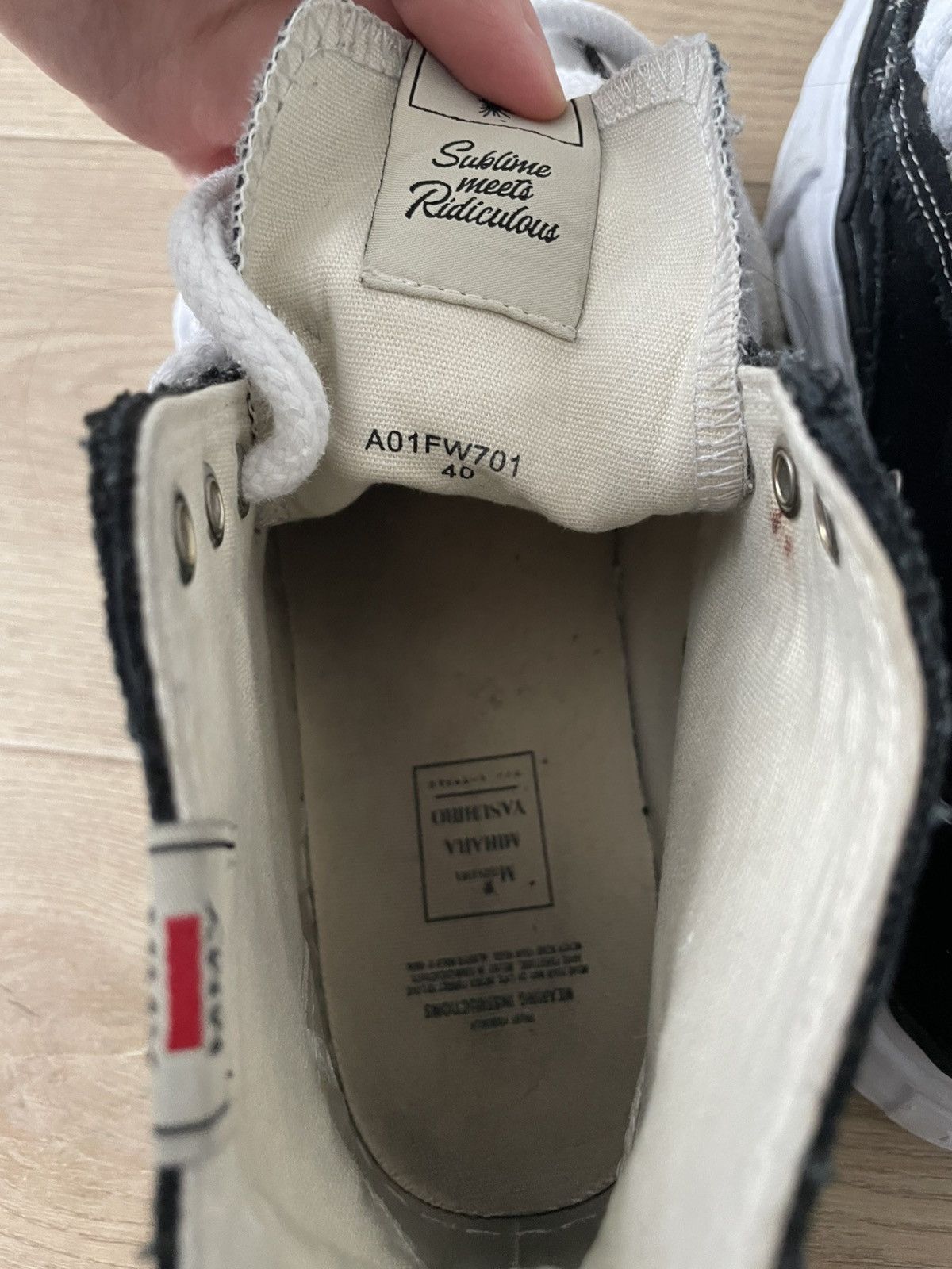 Maison MIHARA YASUHIRO MMY Maison Mihara Yasuhiro Peterson High Black Sneakers Size US 7.5 / EU 40-41 - 5 Thumbnail